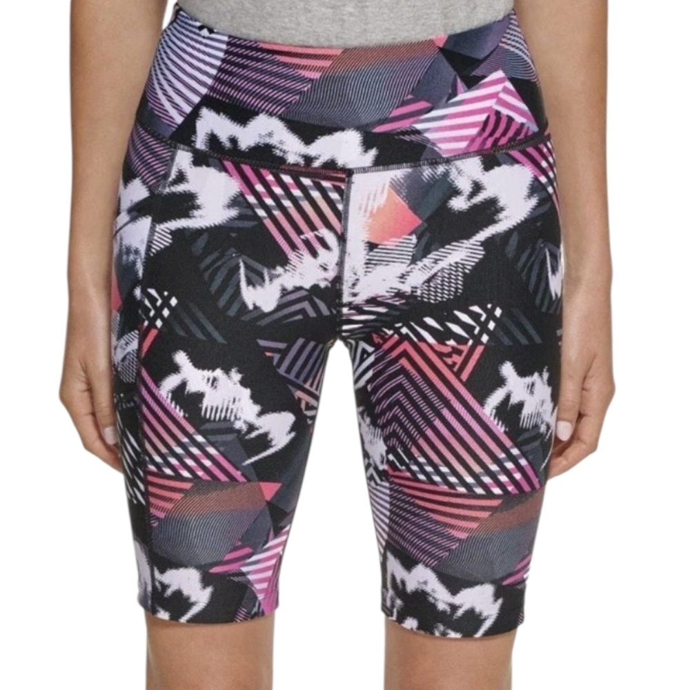 Calvin Klein Women's High Rise Fashion Print Bike Shorts Size XS